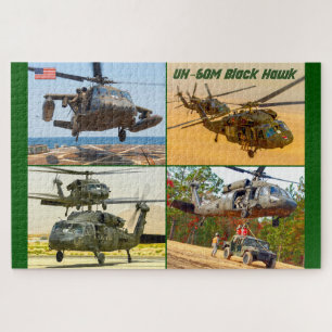 Quebra-cabeça HAWK PRETO UH-60M (20x30 POLEGADAS)