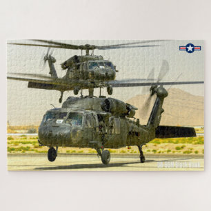 Quebra-cabeça HAWK PRETO UH-60M (20x30 POLEGADAS)