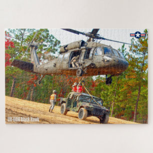 Quebra-cabeça HAWK PRETO UH-60M (20x30 POLEGADAS)