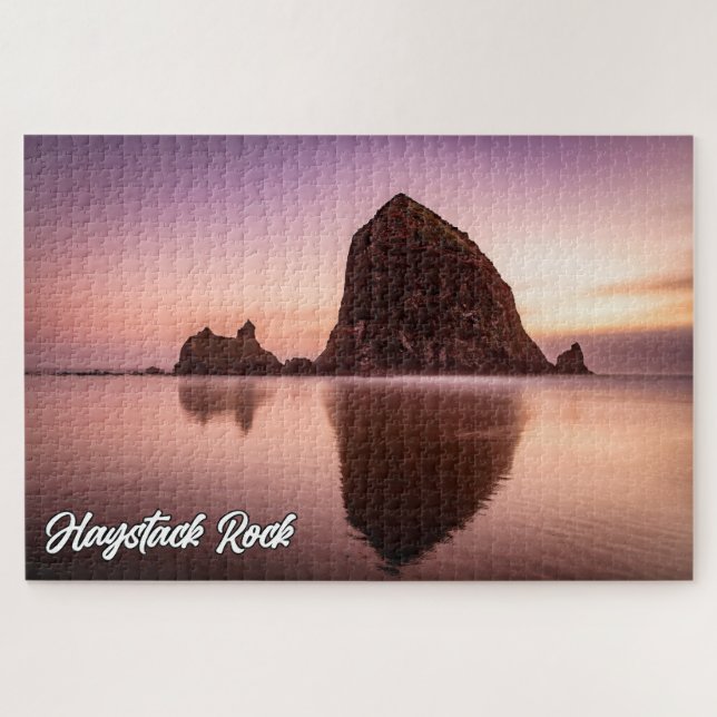 Quebra-cabeça Haystack Rock, Costa De Oregon, EUA (Horizontal)