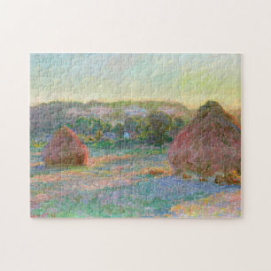 Quebra-cabeça Haystacks End of Summer Monet Fine Art