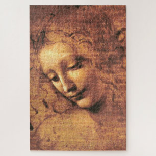 Quebra-cabeça Head of a Woman La Scapigliata Leonardo Da Vinci