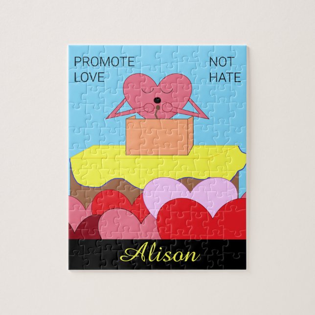 Quebra-cabeça Heart Fala Sobre O Amor: (Vertical)