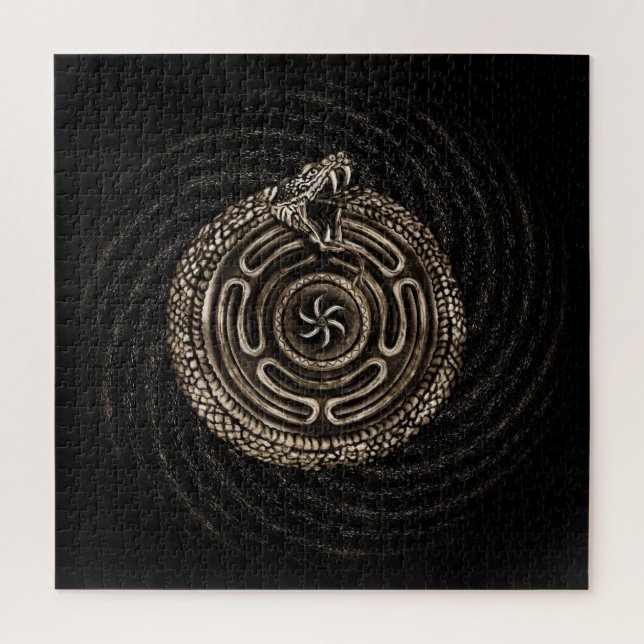 Quebra-cabeça Hecate Wheel com ouroboros (Vertical)