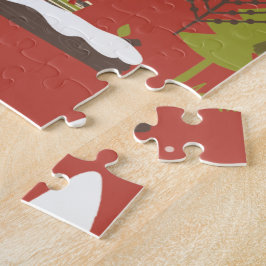 Quebra-cabeça Hedgehog e Winter Bear Christmas