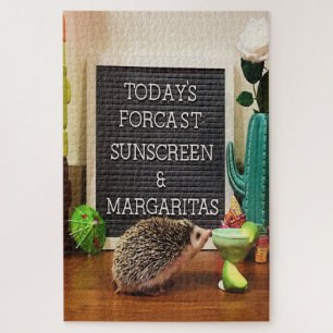 Quebra-cabeça Hedgehog Sunscreen e Margaritas