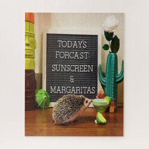 Quebra-cabeça Hedgehog Sunscreen e Margaritas