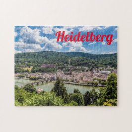 Quebra-cabeça Heidelberg Neckar Panorama Alemanha