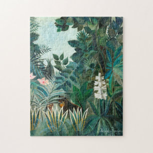 Quebra-cabeça Henri Rousseau A Barra Botânica Da Selva Equatoria