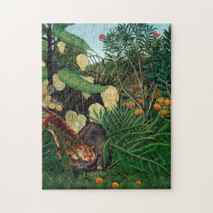 Quebra-cabeça Henri Rousseau A Barra Botânica Da Selva Equatoria