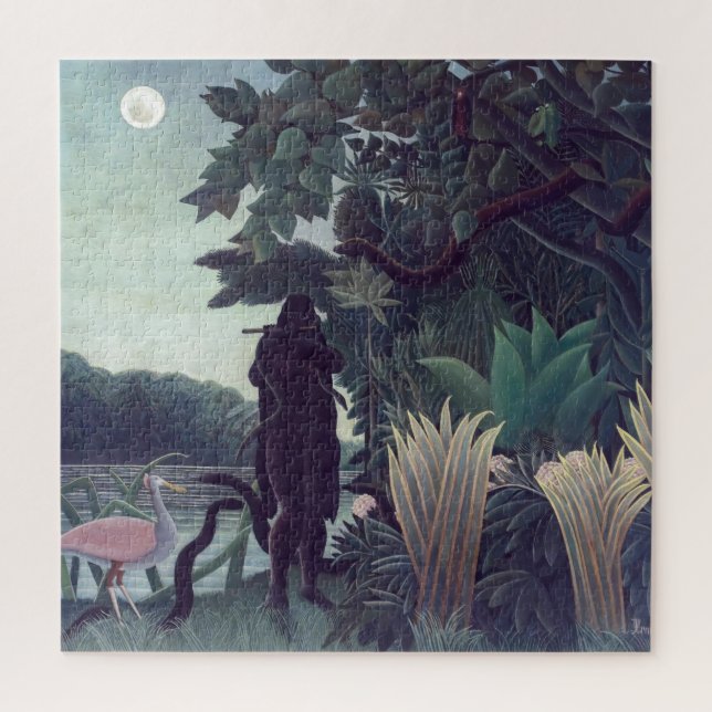 Quebra-cabeça Henri Rousseau - A Encantadora de Serpentes (Vertical)