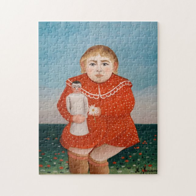 Quebra-cabeça Henri Rousseau - Criança com uma Doll (Vertical)