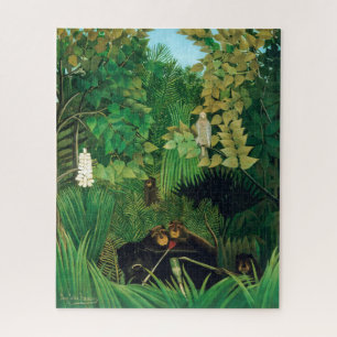 Quebra-cabeça Henri Rousseau - Os Jesters Feliz