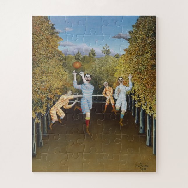 Quebra-cabeça Henri Rousseau - Os Jogadores De Futebol (Vertical)