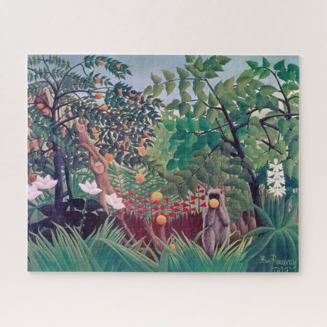 Quebra-cabeça Henri Rousseau - Paisagem Exótica (Horizontal)