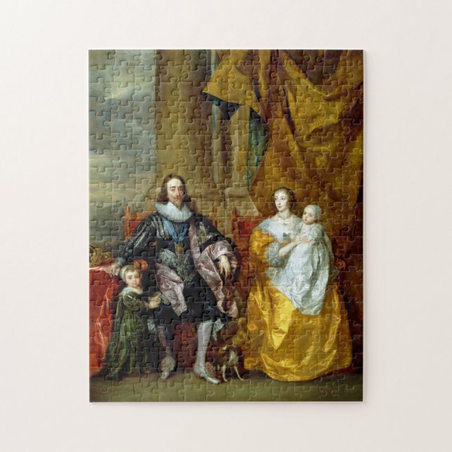 Quebra-cabeça Henrietta Maria e Charles I por Van Dyck (Vertical)