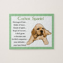 Quebra-cabeça Herança do Amor do Cocker Spaniel