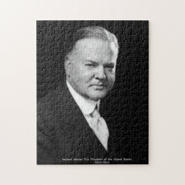 Quebra-cabeça Herbert Hoover 31º Presidente EUA (Vertical)