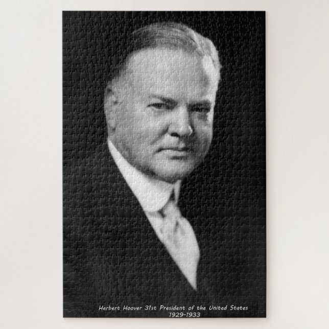 Quebra-cabeça Herbert Hoover 31º Presidente EUA (Vertical)