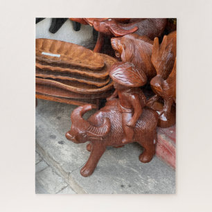 Quebra-cabeça Heritage Bull Wood Statu