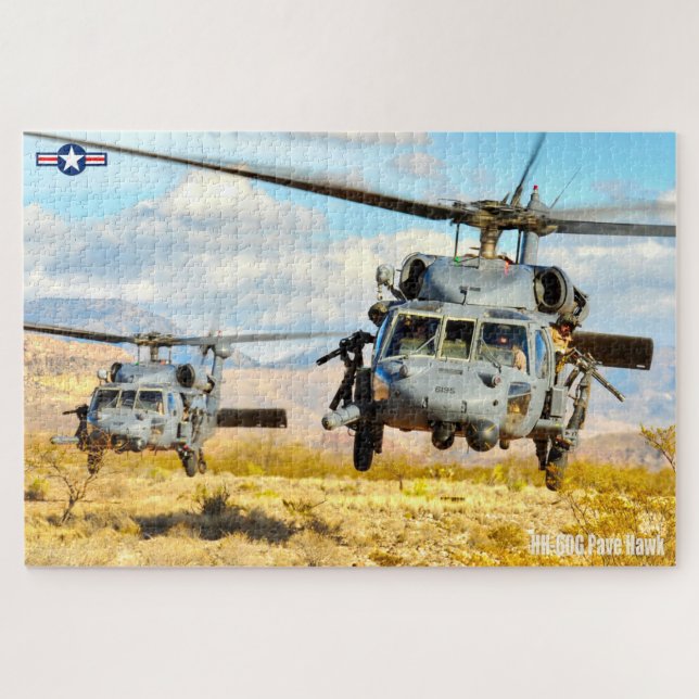 Quebra-cabeça HH-60G PAVE HAWK (20x30 POLEGADAS) (Horizontal)