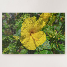 Quebra-cabeça Hibisco Amarelo Flor do Estado do Havaí