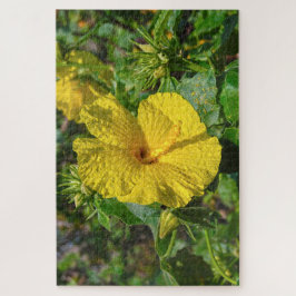 Quebra-cabeça Hibisco Amarelo Flor do Estado do Havaí