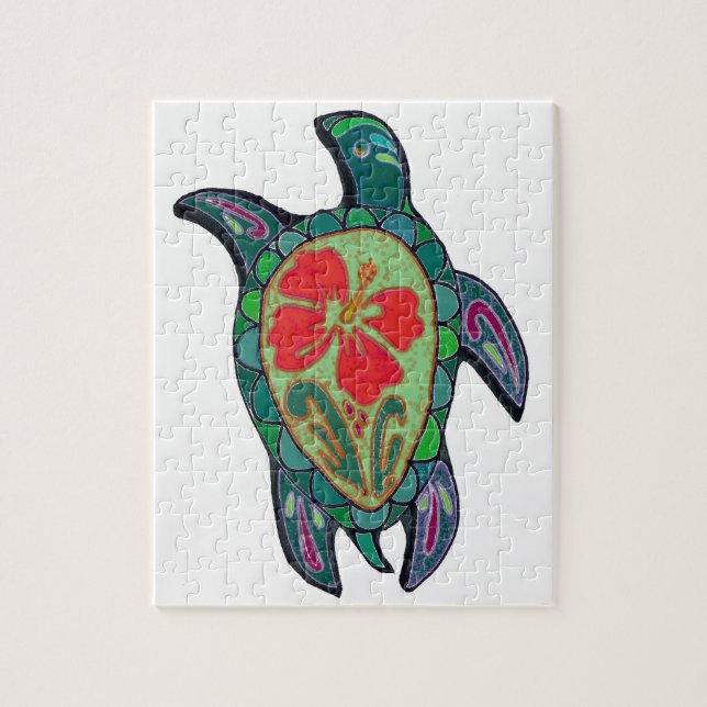 Quebra-cabeça Hibiscus de Tortus (Vertical)