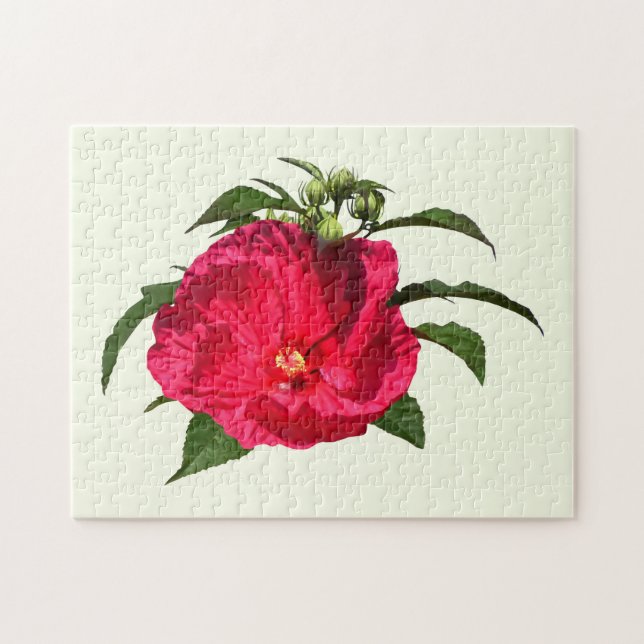 Quebra-cabeça Hibiscus Rosa Escuro (Horizontal)