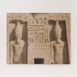 Quebra-cabeça hieróglifos do simbel da abu