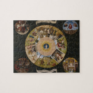 Quebra-cabeça Hieronymus Bosch- 7 pecados mortais & 4 últimas