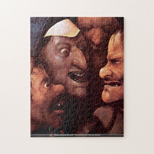 Quebra-cabeça Hieronymus Bosch - a cruz para o detalhe PUZ do (Vertical)