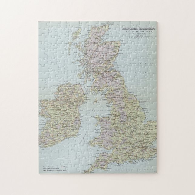 Quebra-cabeça Highroads principais das ilhas britânicas (Vertical)