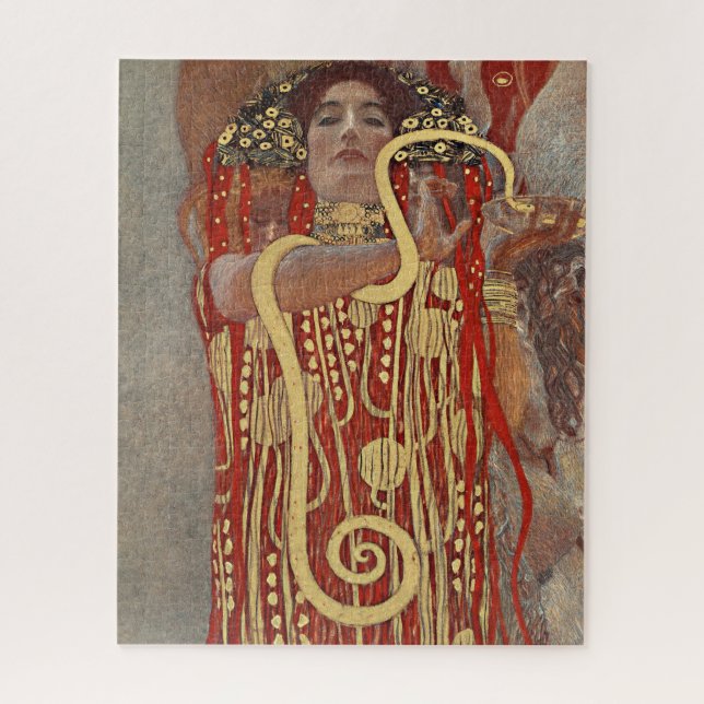 Quebra-cabeça Higieia por Gustav Klimt (Vertical)