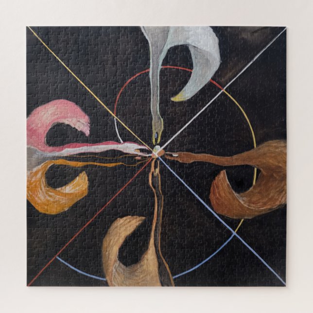 Quebra-cabeça Hilma Af Klint, The Swan No.7, Abstrato Art (Vertical)