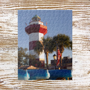 Quebra-cabeça Hilton Head Island Kayaks e Lighthouse Quebra-cabe