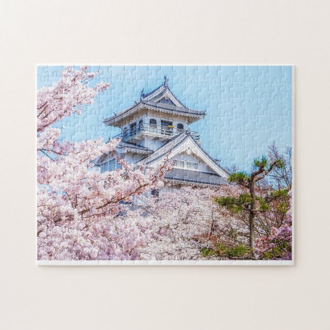 Quebra-cabeça Himeji Castle in Full Bloom  (Horizontal)