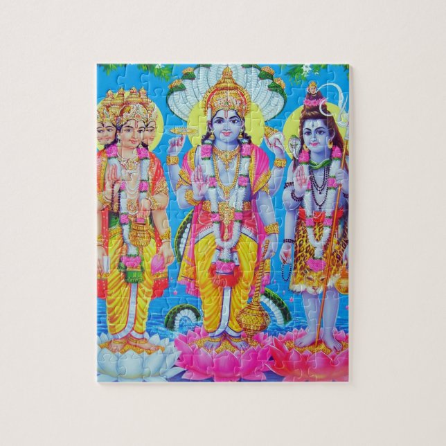 Quebra-cabeça Hindu Trinity Brahma Vishnu Shiva (Vertical)