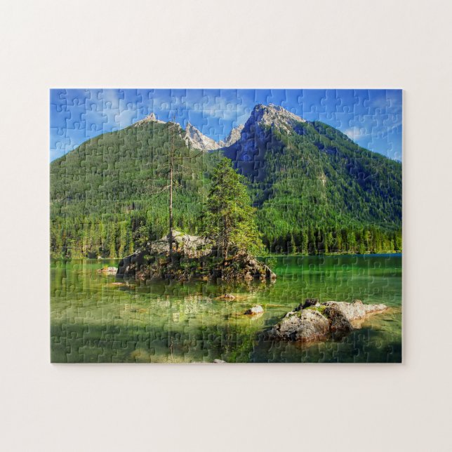 Quebra-cabeça Hintersee Ramsau Baviera. (Horizontal)