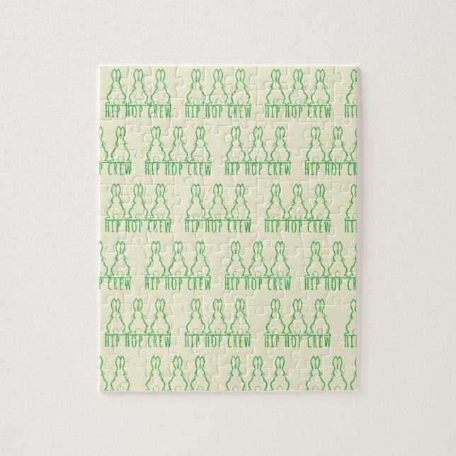 Quebra-cabeça Hip Hop Crew Cute Bunny Rabbits (Vertical)