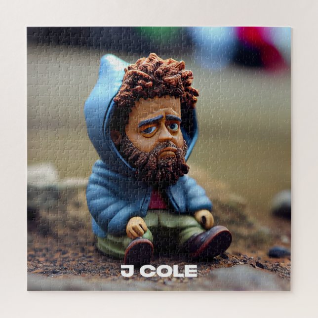 Quebra-cabeça HipHop J Cole Retrato Arte desenhos de Arte legal (Vertical)