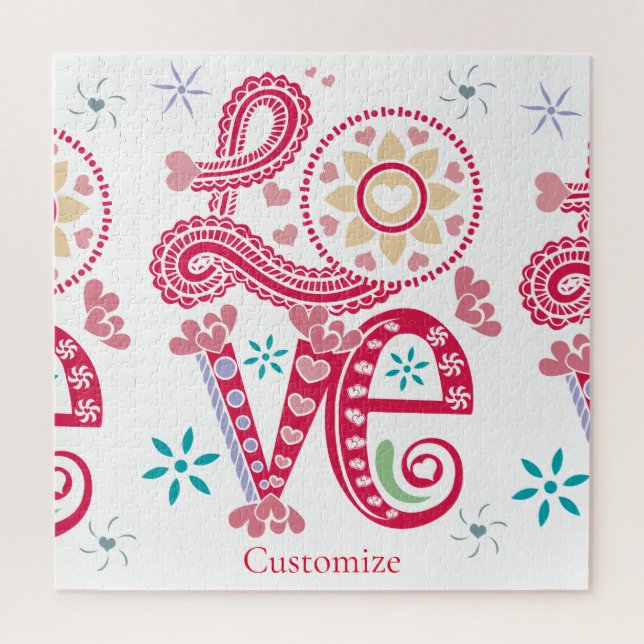 Quebra-cabeça Hippie Groovy - Sinal de Amor Thunder_Cove (Vertical)