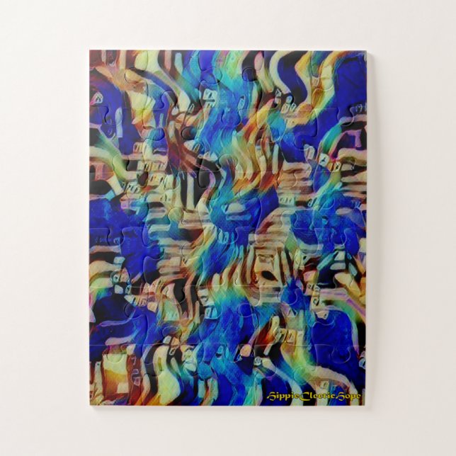 Quebra-cabeça HippieClecticHope no CrFl 18-6 (Kids' 11" x 14") (Vertical)