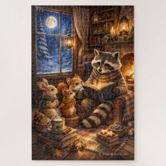 Quebra-cabeça História de Inverno em Pinecone Hollow Jigsaw Puzz