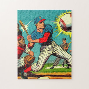 Quebra-cabeça Histórias em quadrinhos de baseball retrorreflecto