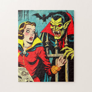 Quebra-cabeça Histórias em quadrinhos de Vampiros de Horror Retr