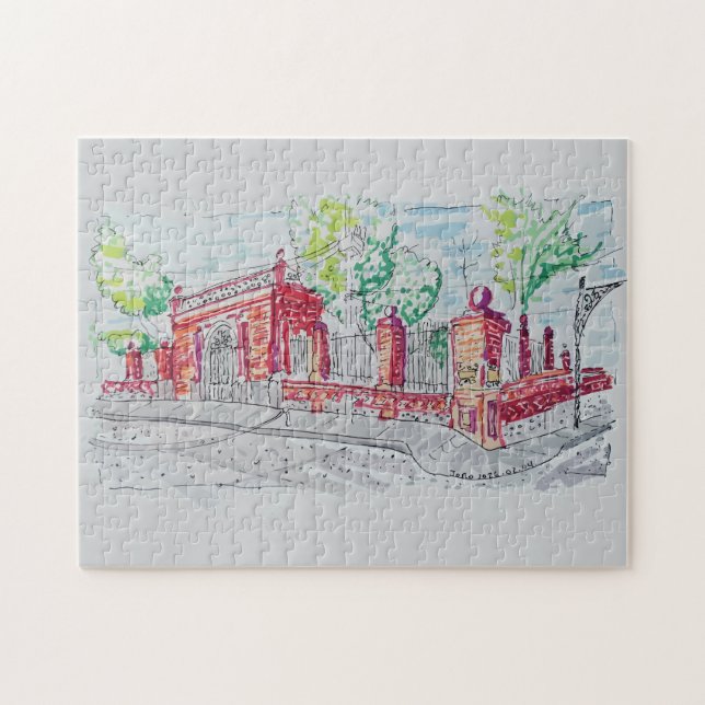 Quebra-cabeça Historic Red Brick Entrance (Horizontal)