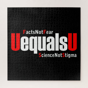 Quebra-cabeça HIV UEqualsU não teme ciência não estigma