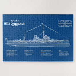 Quebra-cabeça HMS Dreadnled - Entregar ABD de Blueprint