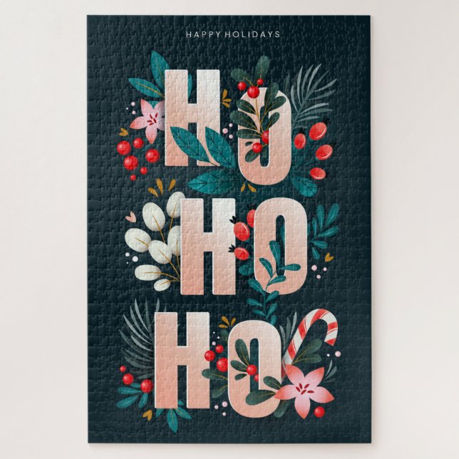 Quebra-cabeça Ho Ho Ho Jigsera de Natal (Vertical)